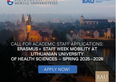 კონკურსი Erasmus+ Staff Week-ის ფარგლებში
